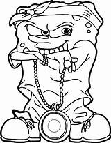 Coloring Pages Gangsta Rapper Gangster Rap Color Printable Getcolorings Book Print Getdrawings sketch template