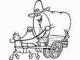 Coloring Pages Western Wild West Wagon Chuck Ws sketch template