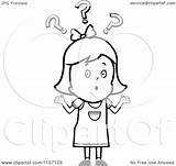 Clipart Question Girl Confused Cartoon Marks Coloring Shrugging Mark Why Under Thoman Cory Outlined Vector Clip Clipground 2021 sketch template