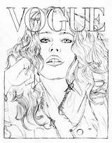 Colouring Coloring Adult Pages Paris Vogue Books Schiffer Claudia sketch template