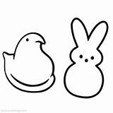 Peeps Chick Xcolorings sketch template