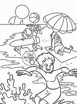 Coloring Summer Pages Fun Printable Kids Seasons Popular sketch template
