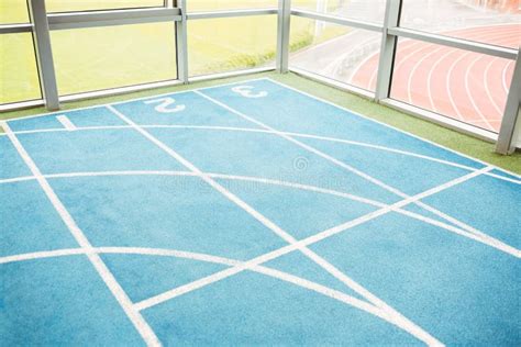 indoor running track stock image image  track workout