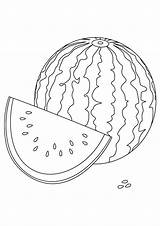 Watermelon Coloring Pages Sweet Parentune Worksheets sketch template