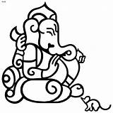 Ganesha Ausmalbilder Ganesh Clipartmag Chaturthi Kategorien Puja sketch template