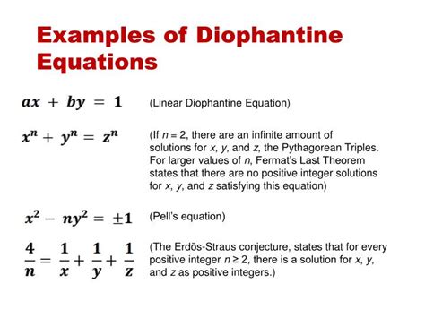 diophantine equations powerpoint  id
