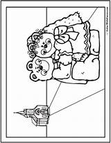 Bear Teddy Coloring Wedding Pages Printable Colorwithfuzzy sketch template
