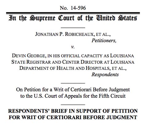 Louisiana Asks Supreme Court To Hear Same Sex Marriage Case