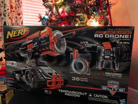 nerf  strike elite terrascout recon remote control rc dart blaster drone