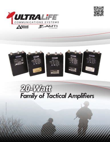 watt amplifier ultralife corporation  catalogs technical documentation brochure