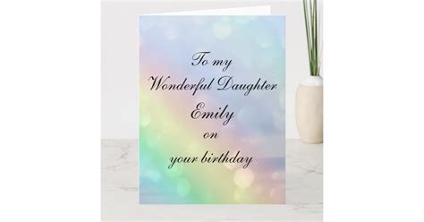 personalised daughter birthday card zazzle