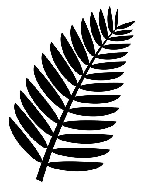 graphic palm frond designs google search leaf template leaf