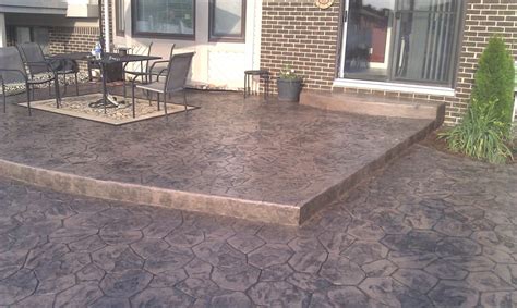 stamped concrete patio design sterling hts mi concrete contractors shelby twp mi stamped