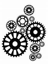 Steampunk Gears Gear Clipart Clip Drawing Clock Template Cogs Decal Cliparts Templates Wall Stencil Printable Pages Svg Stencils Library Getdrawings sketch template