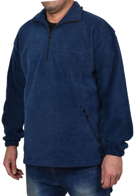 mens plain fleece  zip pullover sweatshirt full sleeve  zip hand pockets ebay