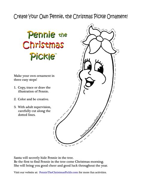 printable christmas pickle poem printable  printable