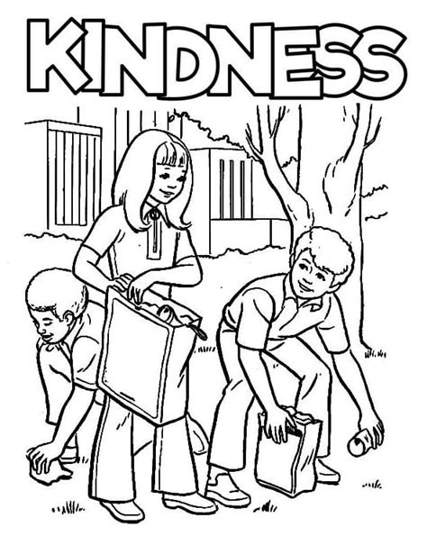 kindness coloring pages coloringlib