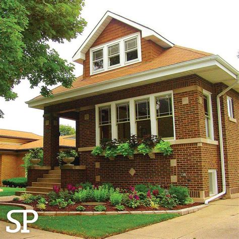 traditional residential roof completed bungalow landscaping chicago bungalow bungalow exterior