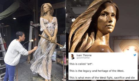 Alt Right Bro Praises Western Sculpture Gets Destroyed