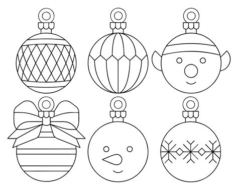 printable christmas ornament shapes printable word searches