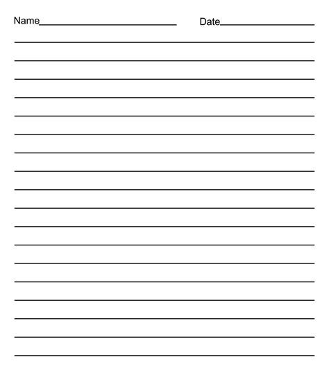 images   printable lined writing paper template