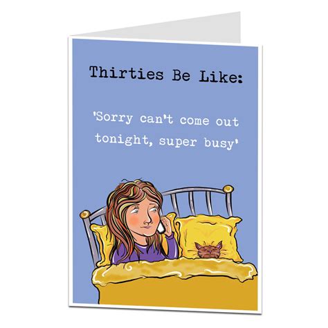 Funny 30th Birthday Card For Her Women Perfect For Best