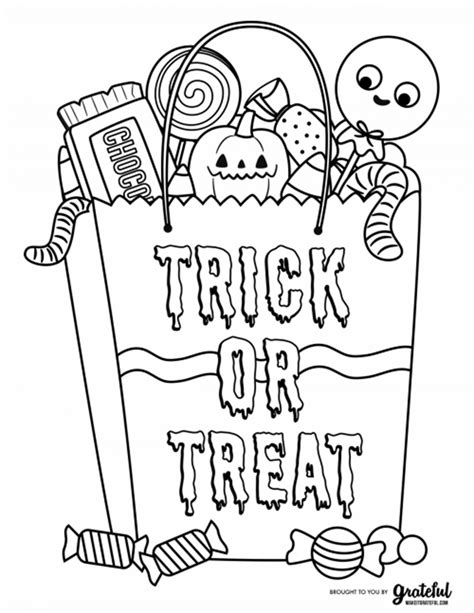 halloween coloring page  adults  kids  printables