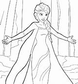 Elsa Princesses sketch template