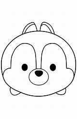 Tsum Coloring Pages Disney Chip Printable Color Getdrawings Drawing Kids Print sketch template
