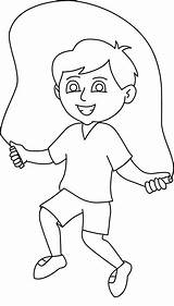 Rope Jump Classroomclipart sketch template