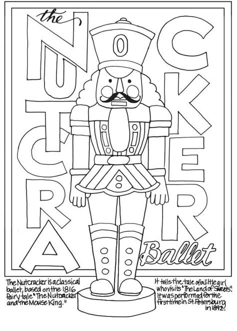 nutcracker coloring page  printable coloring pages  kids