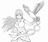 Coloring Bleach Anime Pages Orihime Inoue Fantasy Adult Printable Kubo Drawings Wind Dragon Hair sketch template