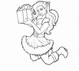 Pinup Colouring Clipart sketch template