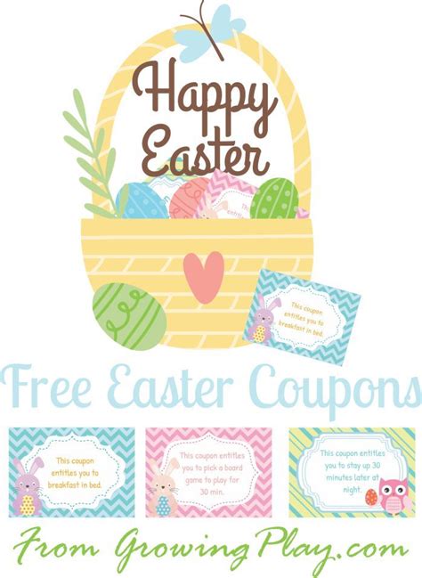 easter coupons  kids growing play easter coupons easter eggs