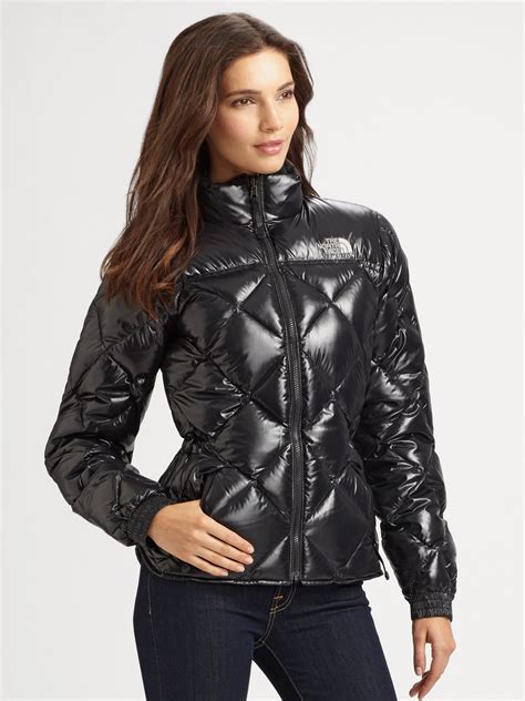 lyst  north face quilted puffer jacket  black