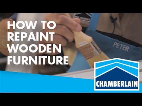 paint wooden furniture  chamberlains youtube