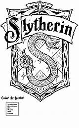 Coloring Potter Harry Slytherin Pages Print sketch template