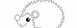Hedgehog Outline Moreprintabletreats sketch template