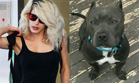 this hot blonde chick admitted to shagging her pitbull