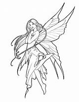 Fairies Colouring Mythical Mystical Colorear Selina Fenech Fée Mermaid Dragons Elves Feerique Fata Wonder Hadas Hada Colora Wizard sketch template