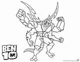 Ben Coloring Pages Alien Arms Stink Printable Color Arm Wildmutt Kids Getcolorings Print sketch template