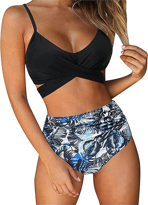 two piece swimsuits high waisted bikini swimsuit for women