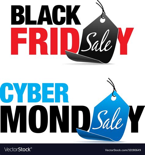 black friday  cyber monday sale royalty  vector image