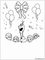 Frozen Characters Pages Snow Coloring Color Coloringpagesonly sketch template