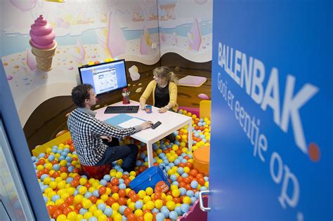 coolblue office  ball pit conference room space interiors office