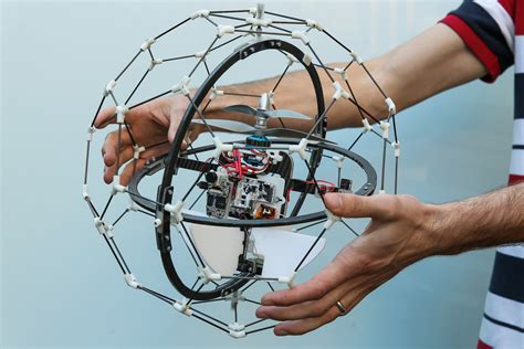 gimball  drone   rotating protective cage designed   locate people   disaster