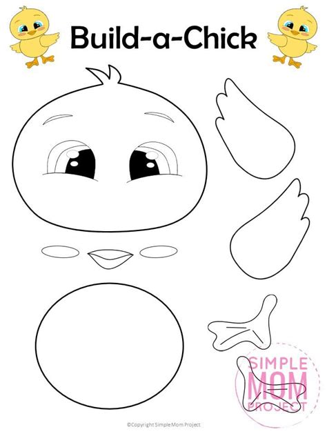 chick beak template