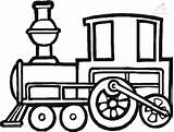 Train Coloring Engine Clipart Printable Pages sketch template