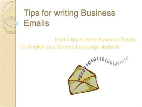 tips  writing business emails