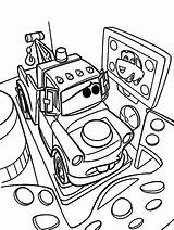 Mater Tow Coloring Pages Drawing Getdrawings Getcolorings sketch template